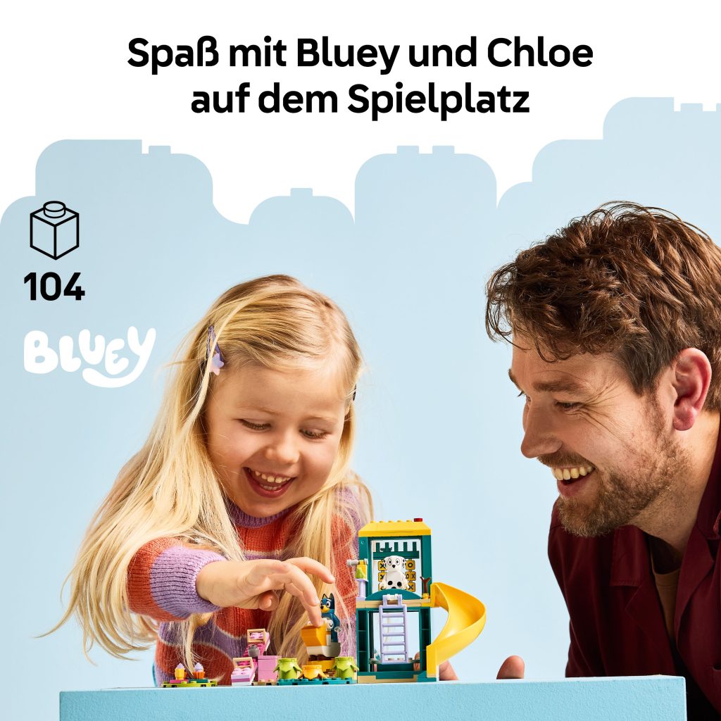 Produktabbildung Bluey und Chloe auf dem Spielplatz