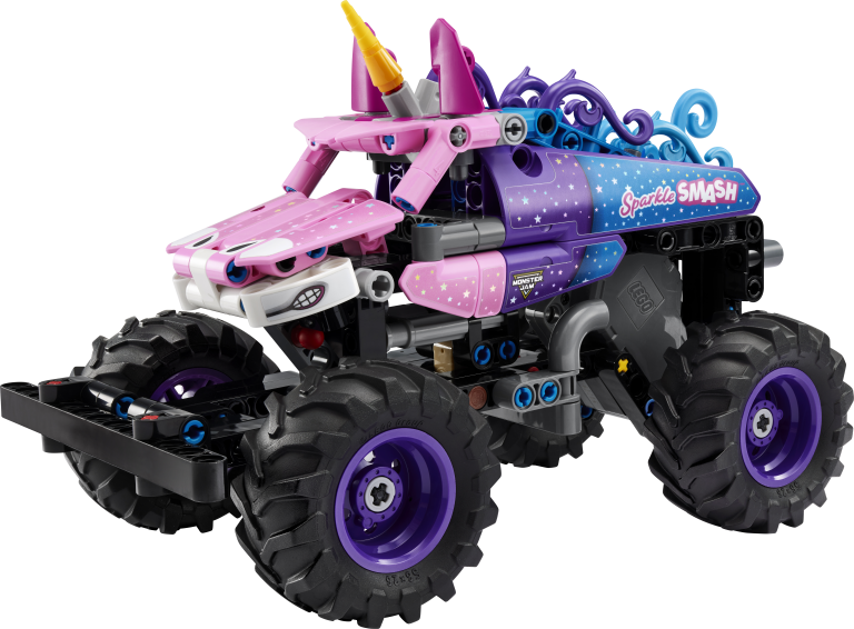 Monster Jam™ Sparkle Smash™ mit Rückziehmotor