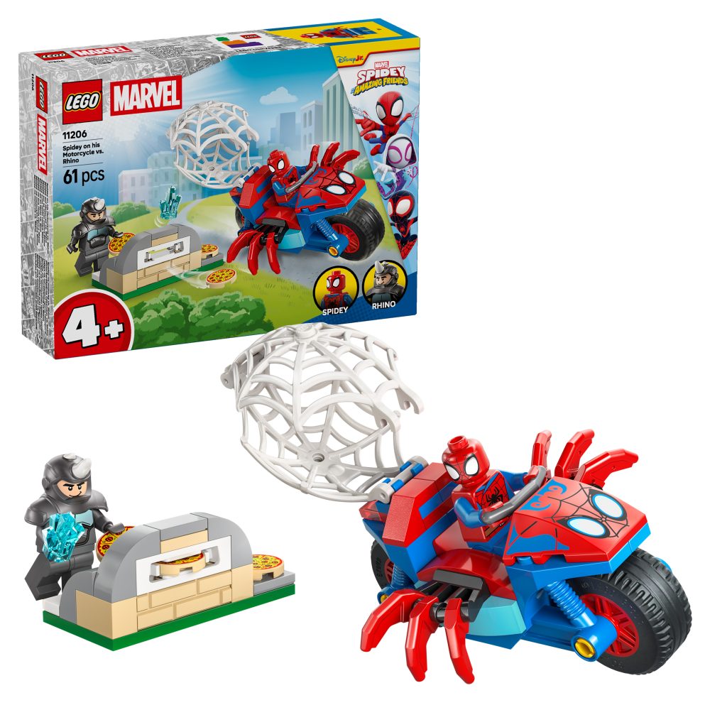 Produktabbildung Spidey auf Motorrad vs. Rhino