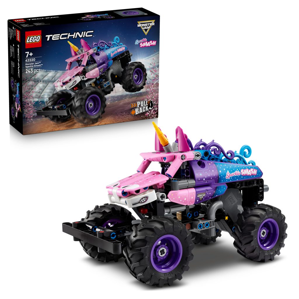 Produktabbildung Monster Jam™ Sparkle Smash™ mit Rückziehmotor