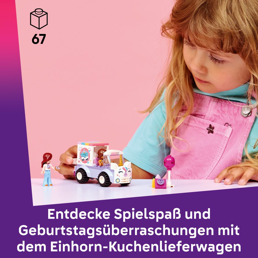 Produktabbildung Einhorn-Kuchenlieferwagen