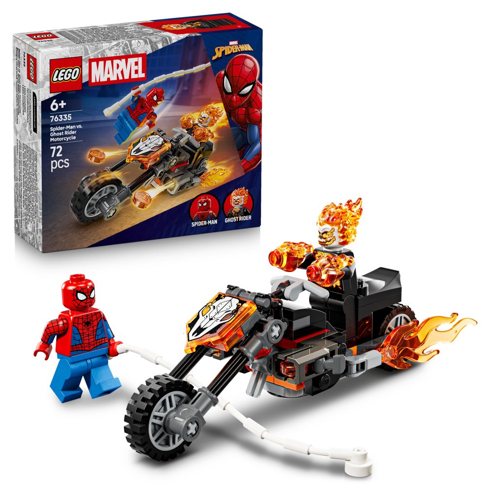 Produktabbildung Spider-Man vs. Ghost Rider auf seinem Motorrad