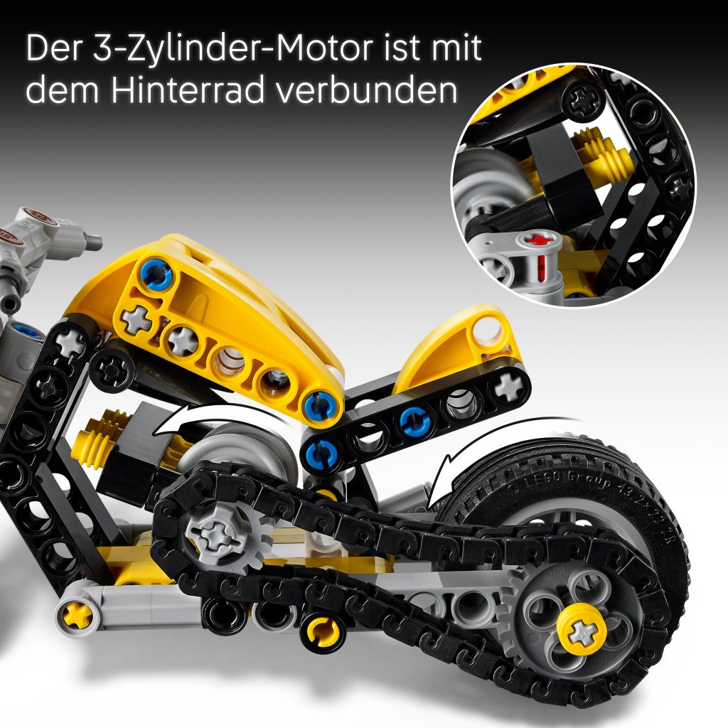 Produktabbildung Gelbes Motorrad