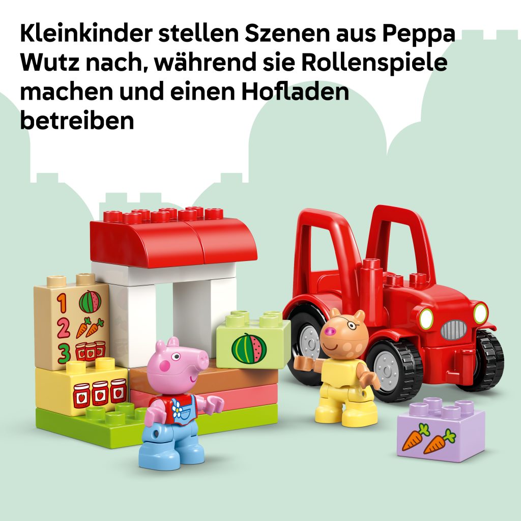 Produktabbildung Traktor und Marktstand
