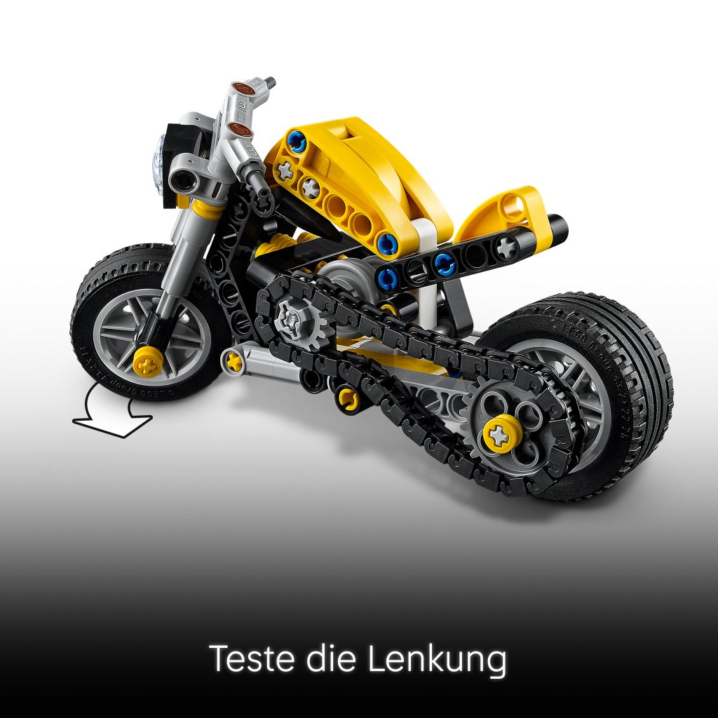 Produktabbildung Gelbes Motorrad