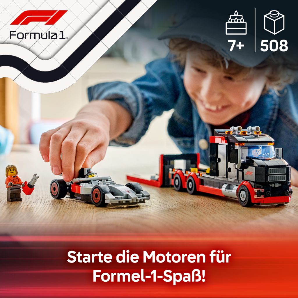 Produktabbildung F1® Truck mit Audi F1® Rennwagen