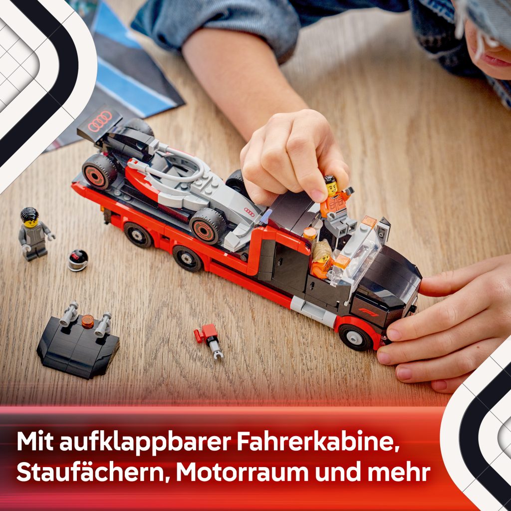 Produktabbildung F1® Truck mit Audi F1® Rennwagen
