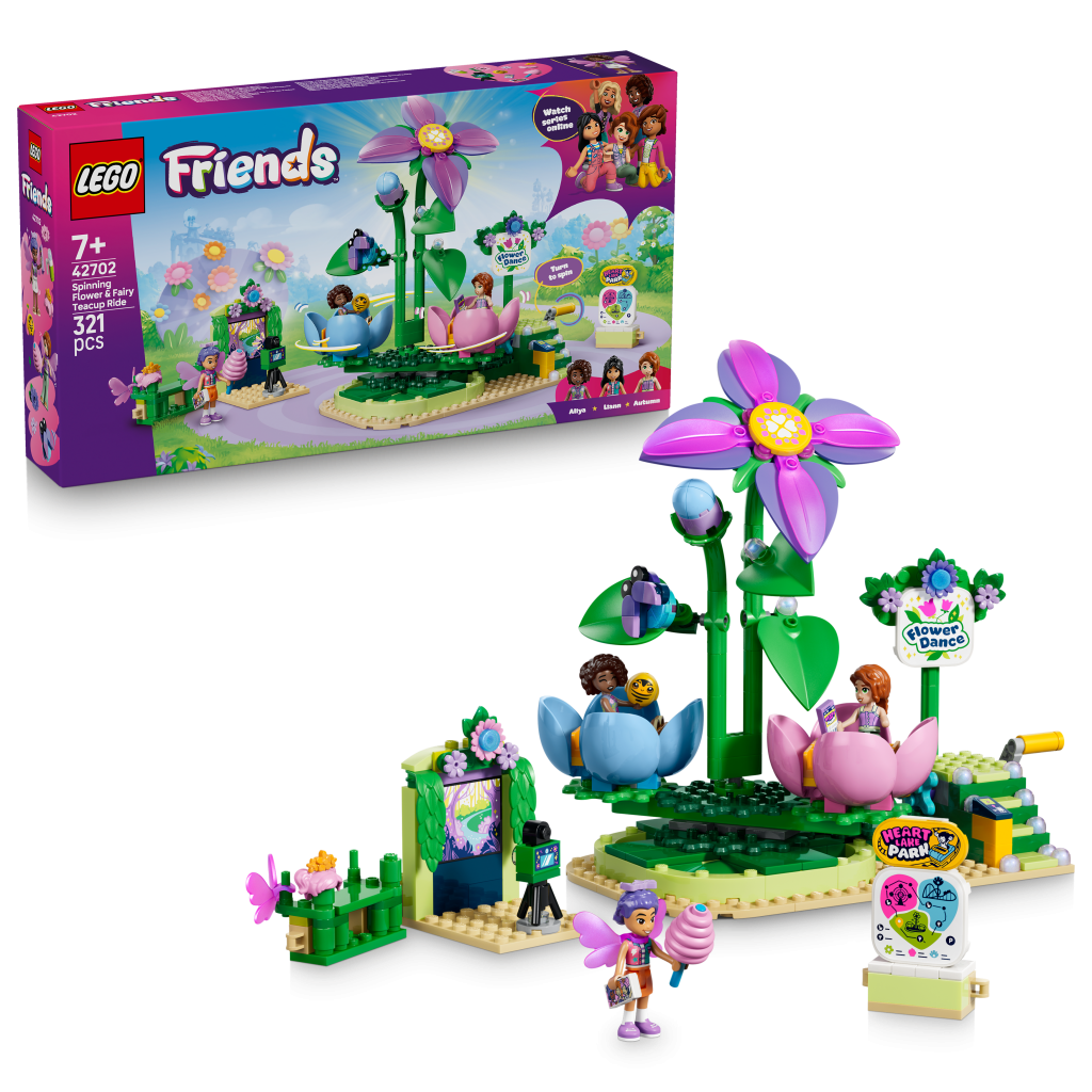 Produktabbildung Feentassen-Karussell mit Blumendeko