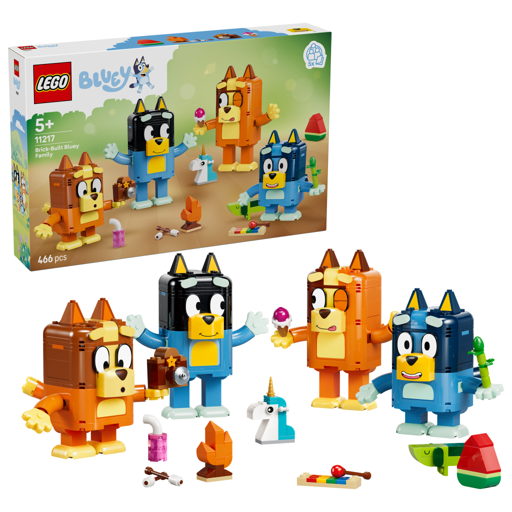 Produktabbildung Blueys Familie aus LEGO Steinen