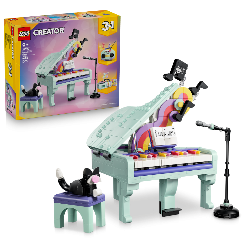 Produktabbildung Deko-Klavier mit Katze