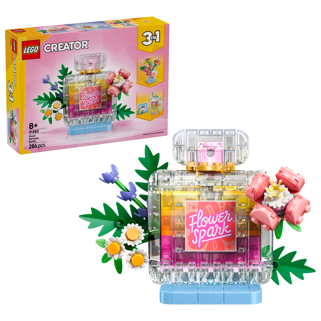 Produktabbildung Parfümflasche mit Blumendeko