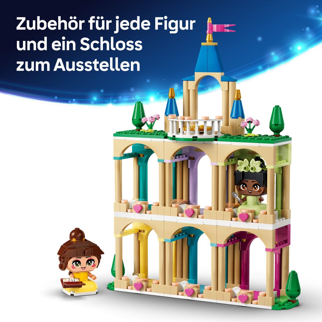 Produktabbildung Die Mini-Prinzessinnen Belle und Tiana mit ihrem Schloss