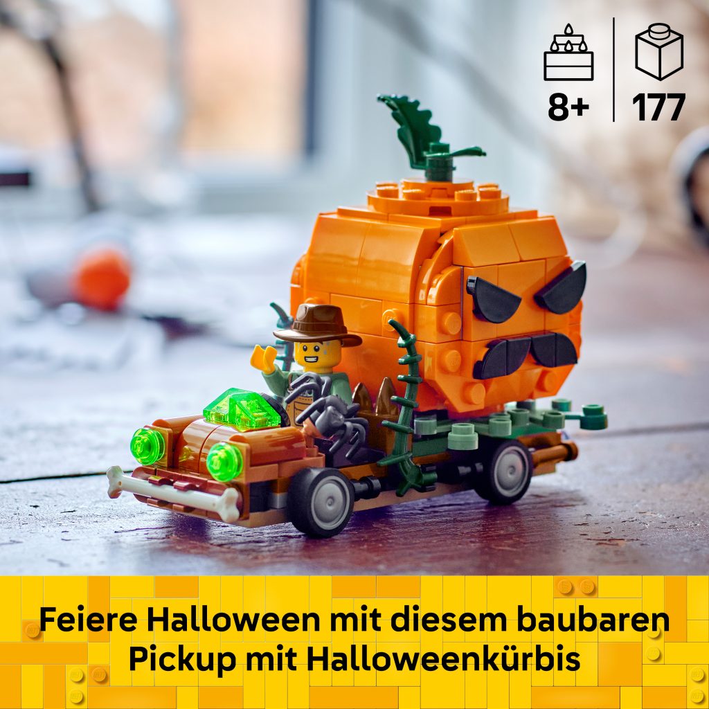 Produktabbildung Pickup mit Halloweenkürbis