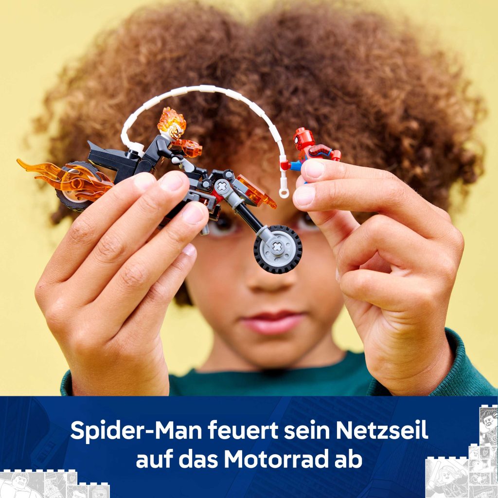 Produktabbildung Spider-Man vs. Ghost Rider auf seinem Motorrad