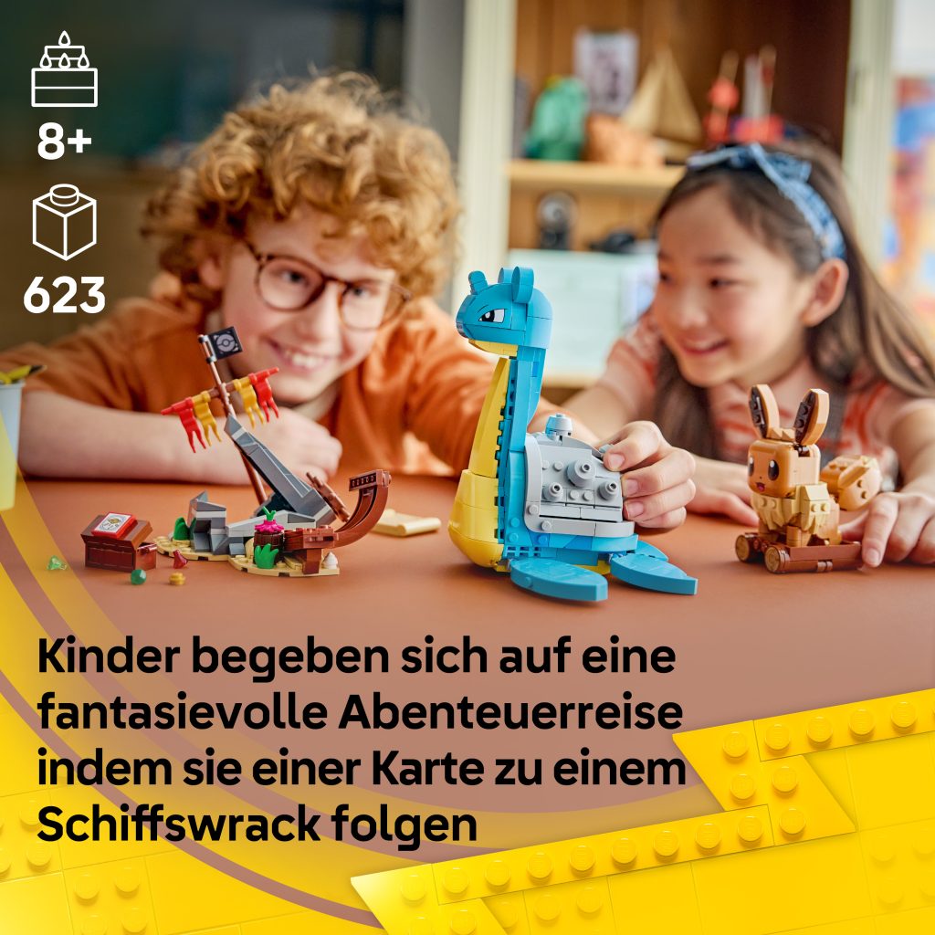 Produktabbildung SMART Play™: Evoli und Lapras auf Schatzsuche