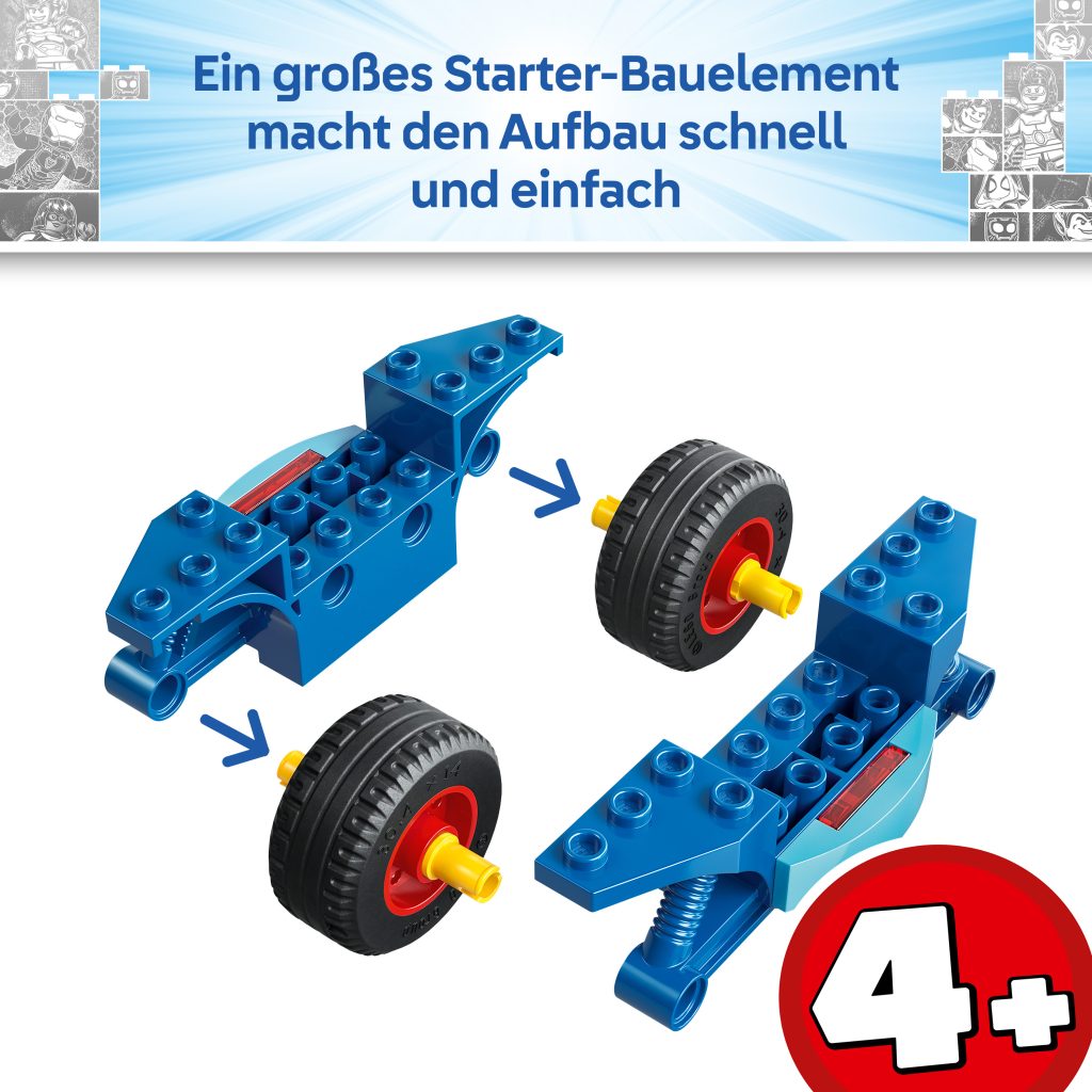 Produktabbildung Spidey auf Motorrad vs. Rhino