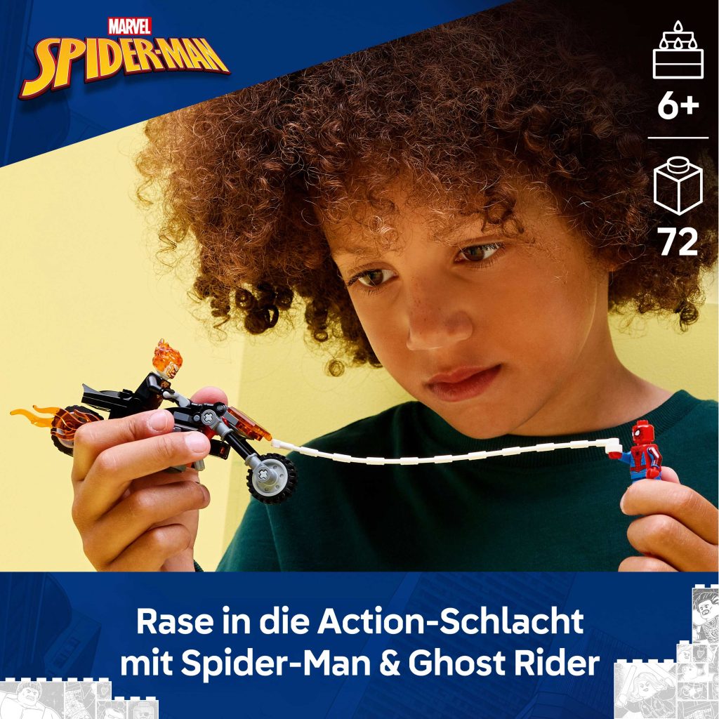 Produktabbildung Spider-Man vs. Ghost Rider auf seinem Motorrad