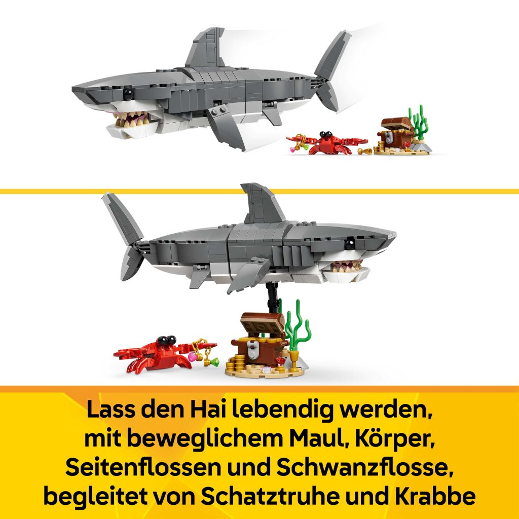 Produktabbildung Wilder Hai mit Schatztruhe