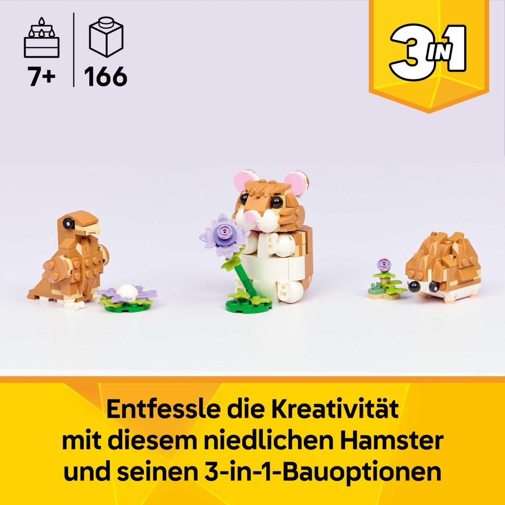 Produktabbildung Niedlicher Hamster mit Blume