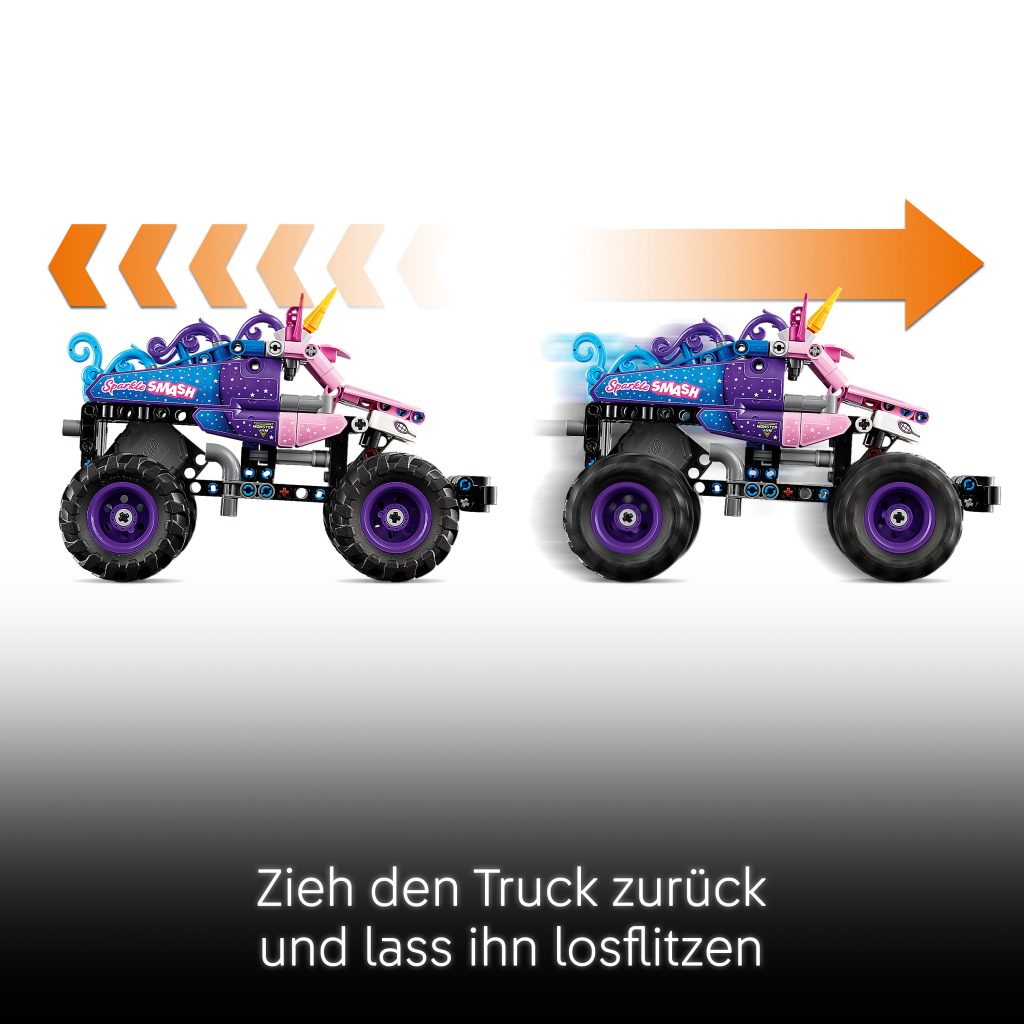 Produktabbildung Monster Jam™ Sparkle Smash™ mit Rückziehmotor