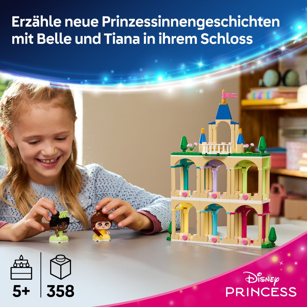 Produktabbildung Die Mini-Prinzessinnen Belle und Tiana mit ihrem Schloss