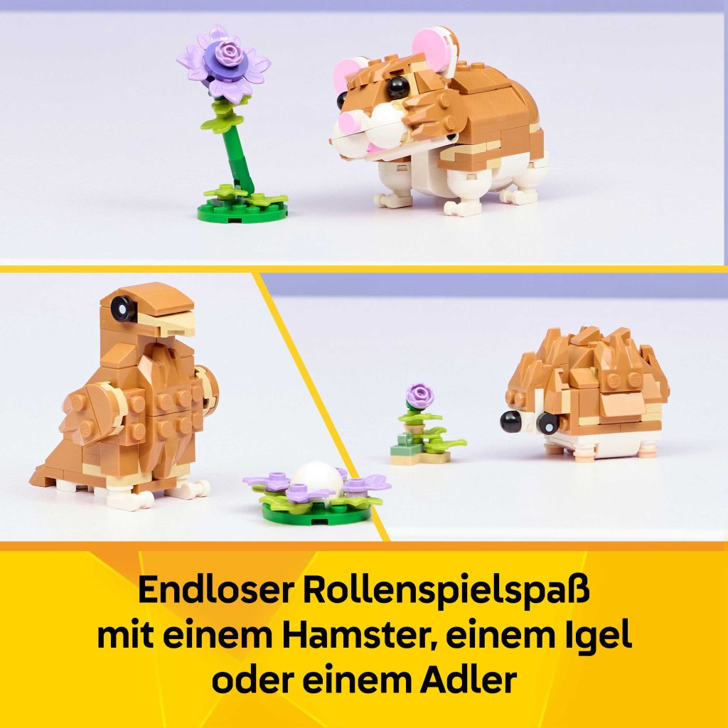 Produktabbildung Niedlicher Hamster mit Blume