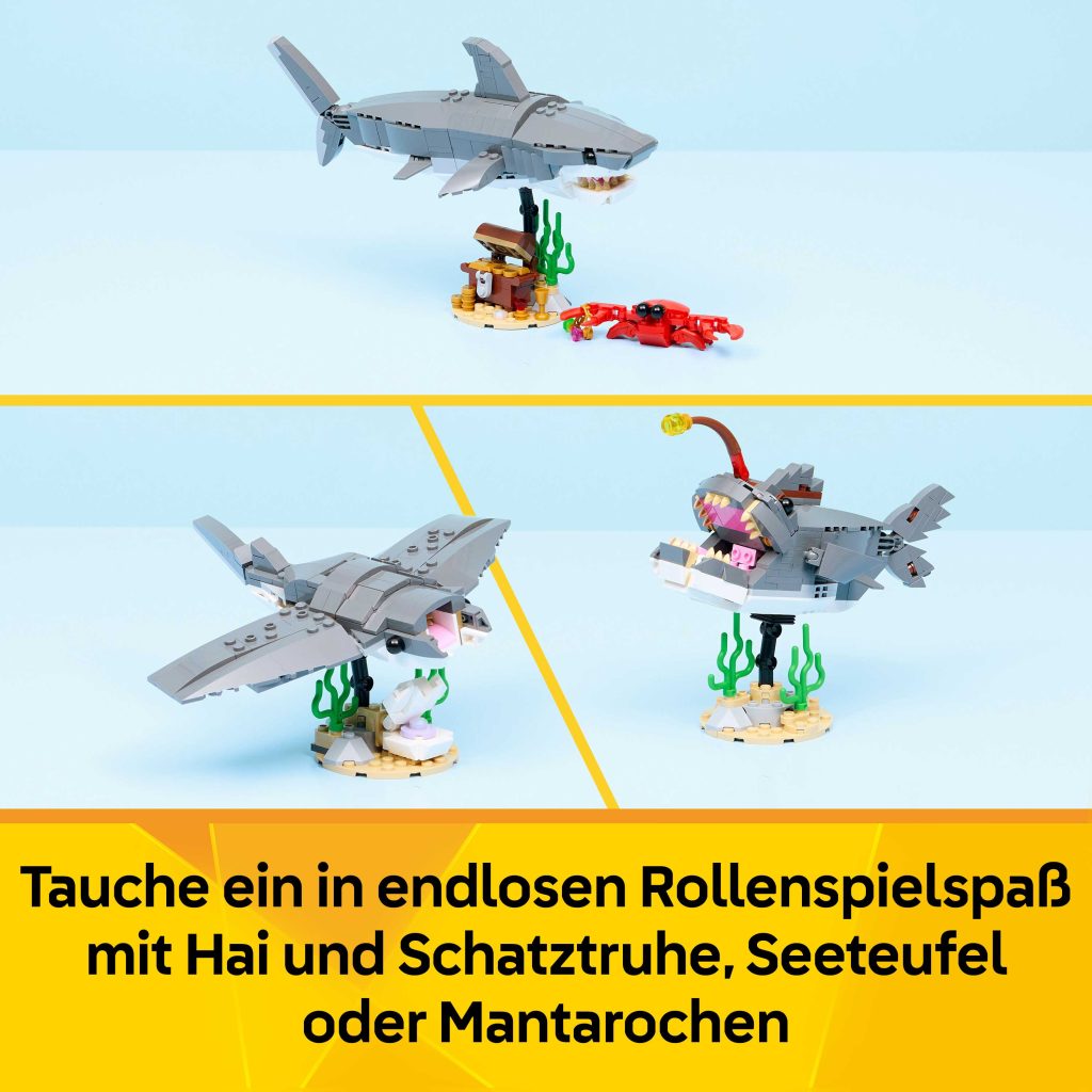 Produktabbildung Wilder Hai mit Schatztruhe
