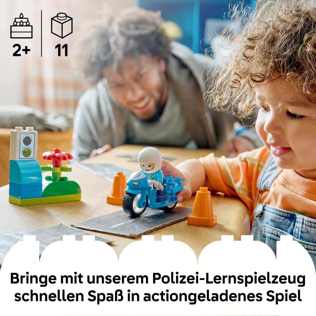 Produktabbildung Blaues Polizeimotorrad