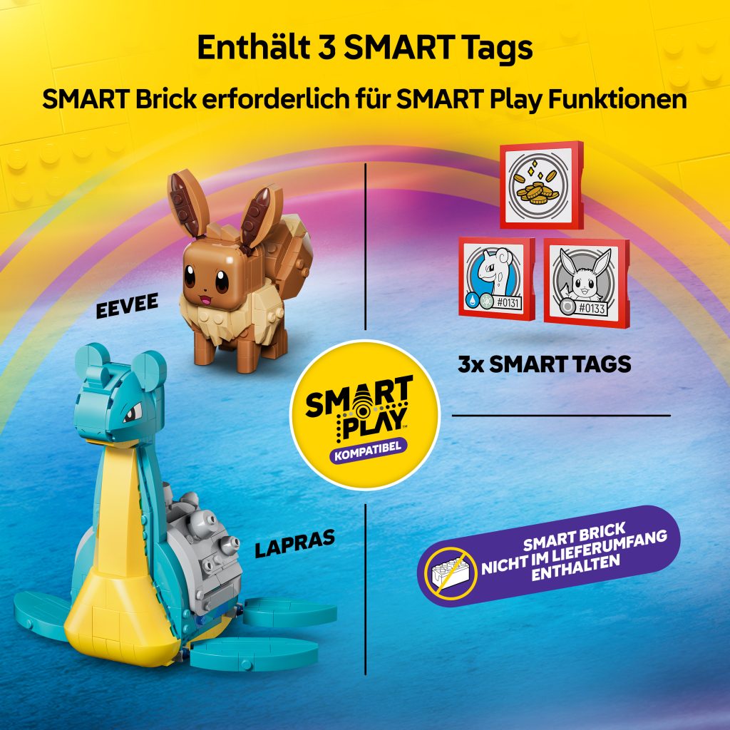 Produktabbildung SMART Play™: Evoli und Lapras auf Schatzsuche